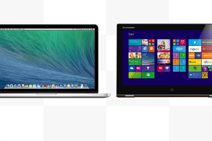Gizmag compares the features and specs of the 13-in MacBook Pro with Retina Display to the Lenovo Yoga 2 Pro