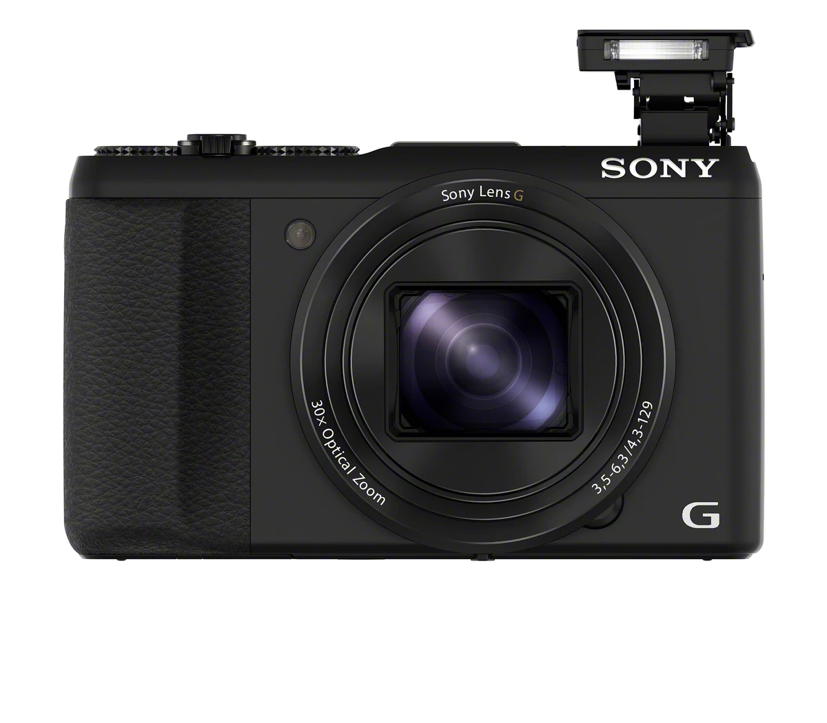 There's a pop-up flash module in case the ISO12800 sensitivity is not low-light-friendly enough