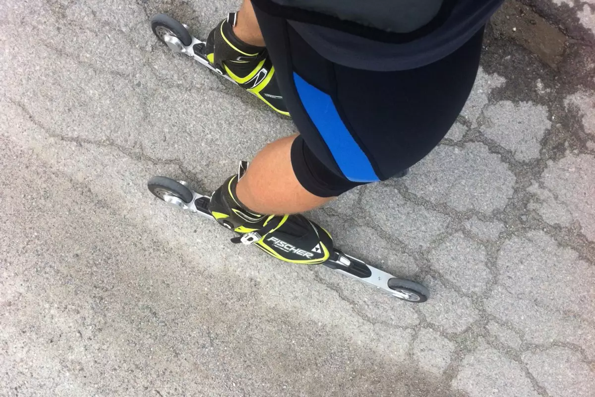 RollerSafe claims that its new roller ski is the world's first with a wireless disc brake system