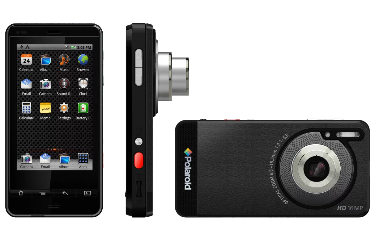 Polaroid's SC1630 Smart Camera is powered by Android and features a smartphone-like form factor