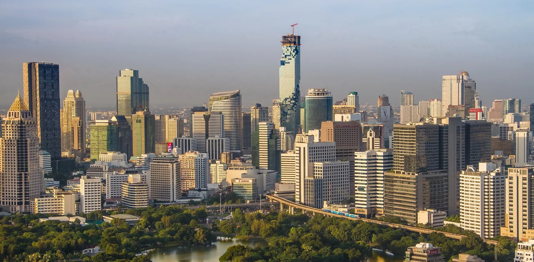 The MahaNakhon is said to have been designed to be a new architectural landmark for Bangkok
