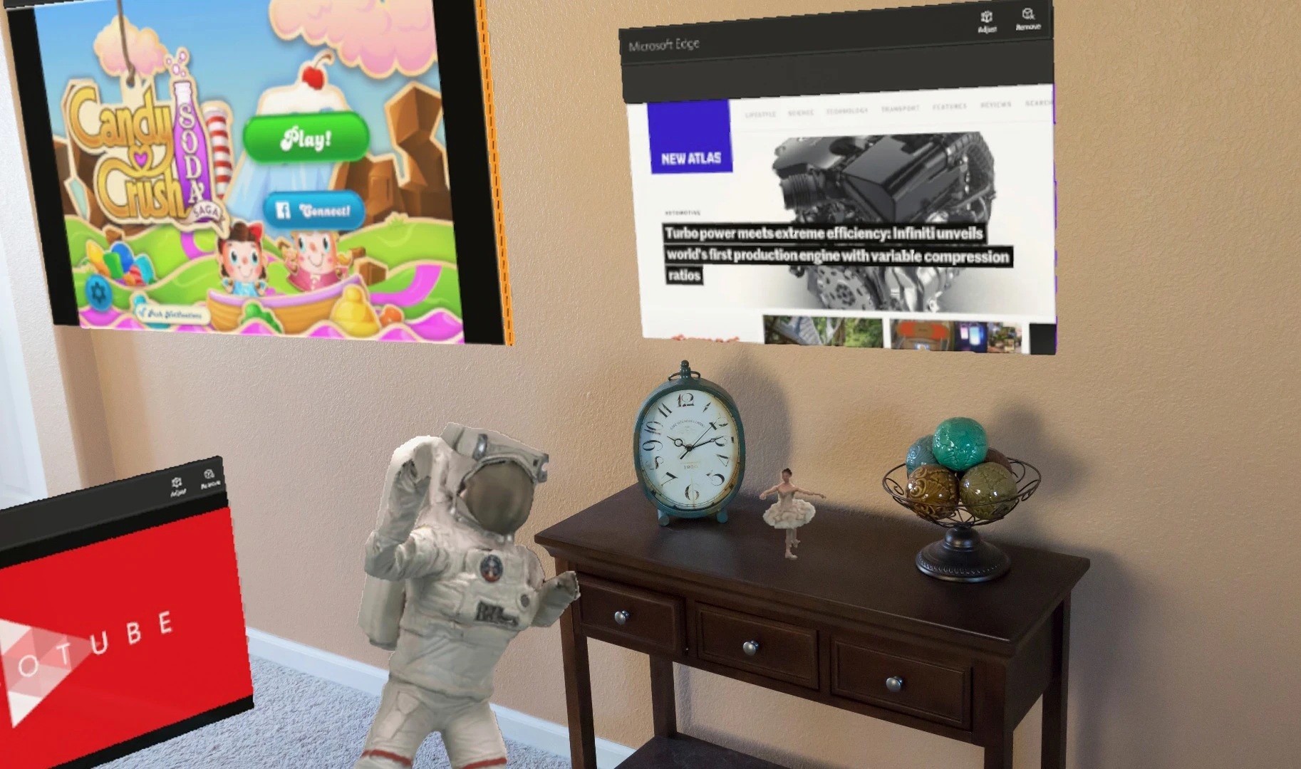 Simulated image of an entire scene ...