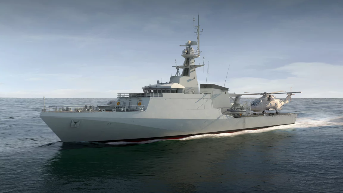 Artist's concept of HMS Forth, which is now under construction
