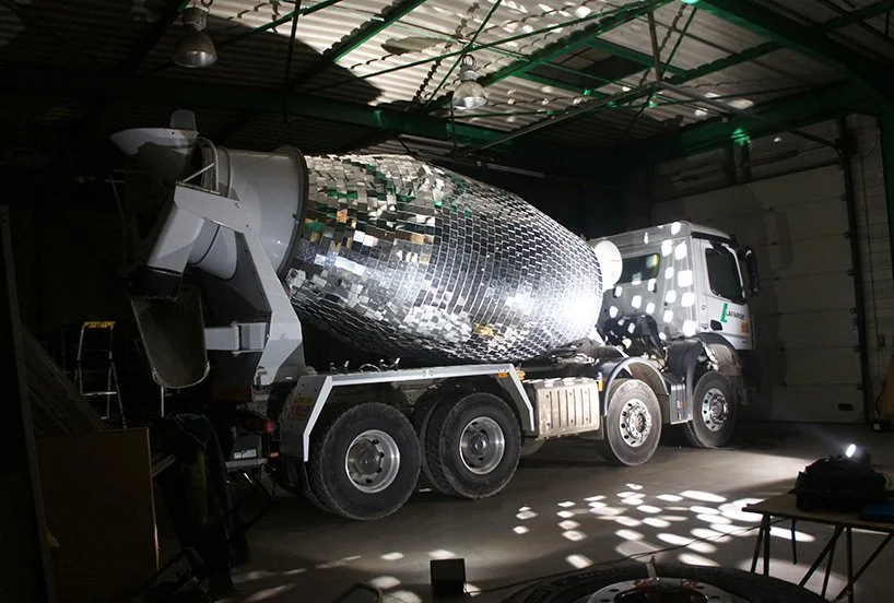 The 2017 mirror ball concrete truck