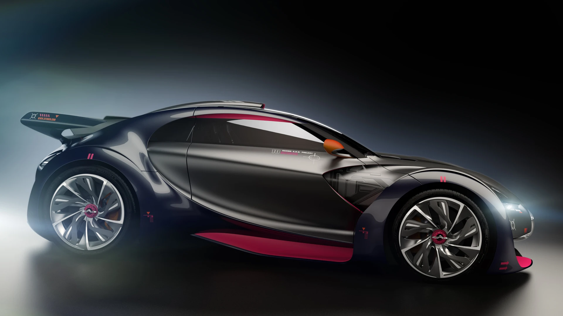 The Citroen electric small car concept - the Survolt - fits the supermini class with a look of a larger supercar