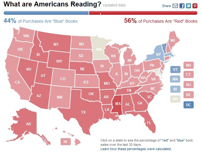 Amazon's election map is an interesting take on gauging the country's political bias