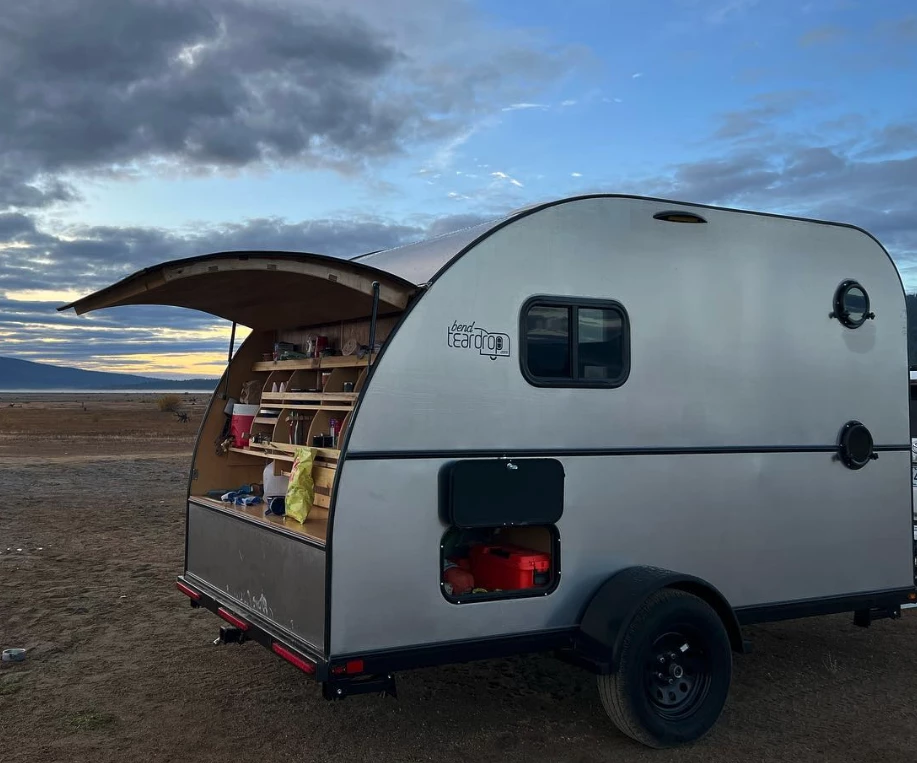 The Bend Tall Boy offers the same convenient, always-ready camping capabilities as other teardrops, just with a bit more interior headroom