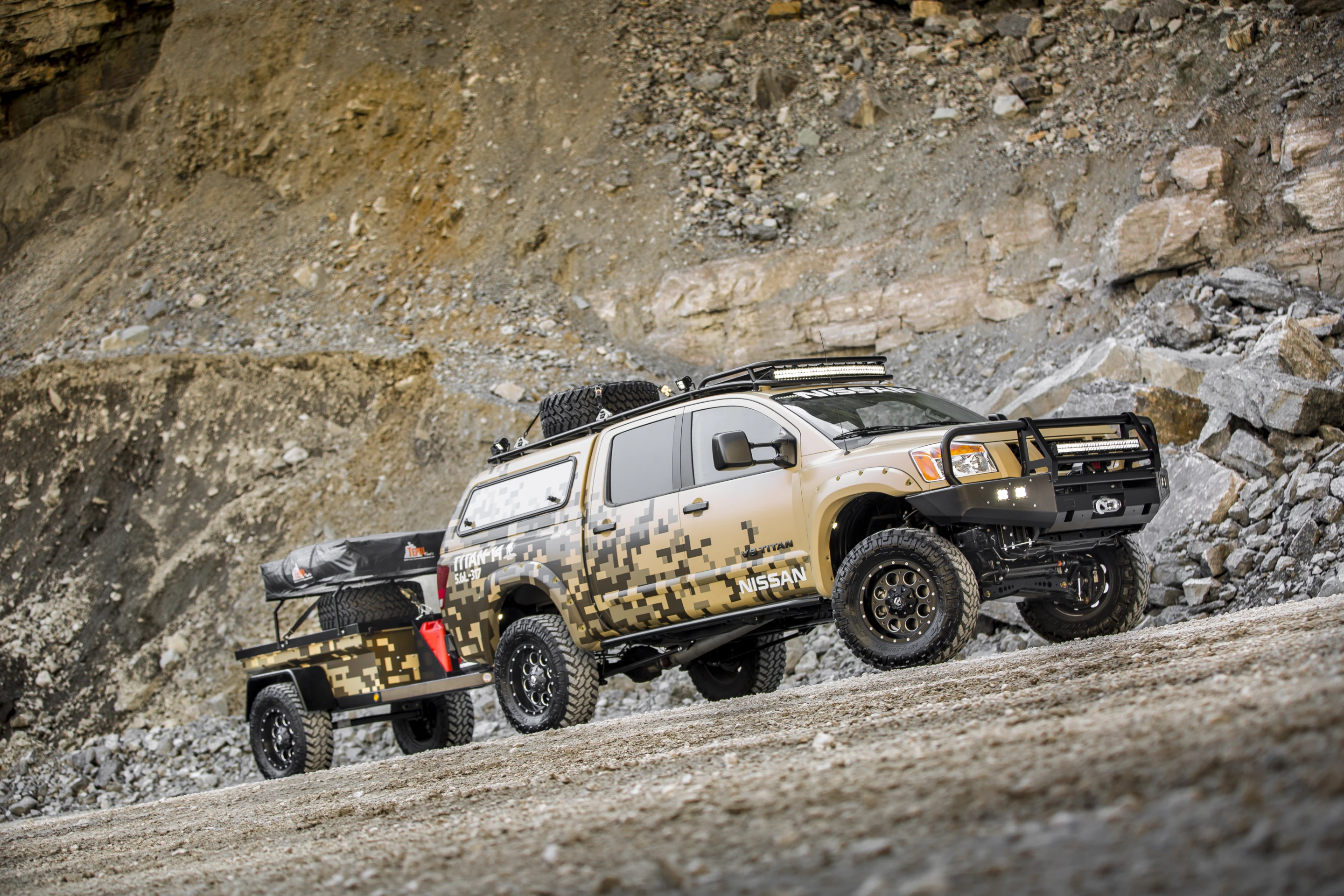 The Nissan Project Titan is ready for a multi-day journey through Alaska