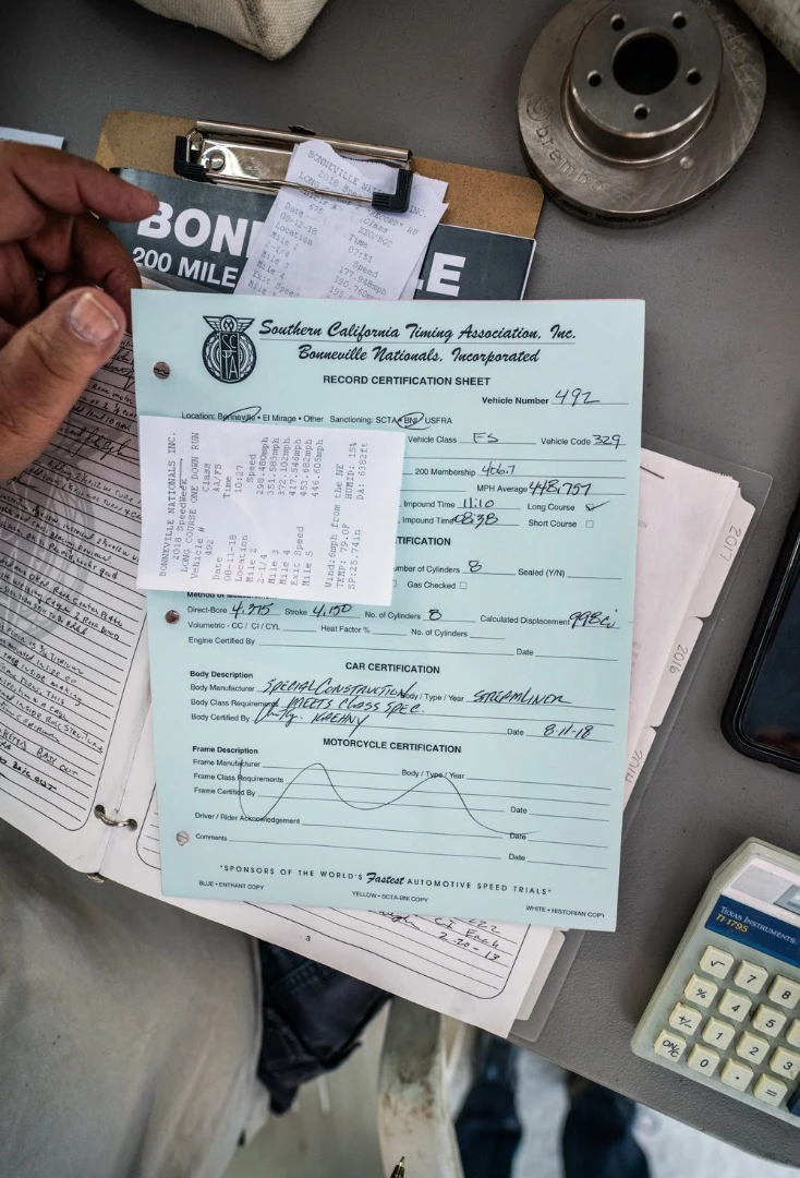 Record-setting speed ticket from Speed Week 2018
