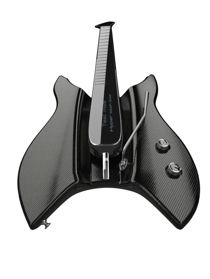 The pick zone would be raised above the body and there would also be a tremelo arm