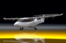 Electra's hybrid-electric super-short takeoff and landing aircraft shown here has a wingspan of 48 feet and carries up to seven passengers plus a pilot