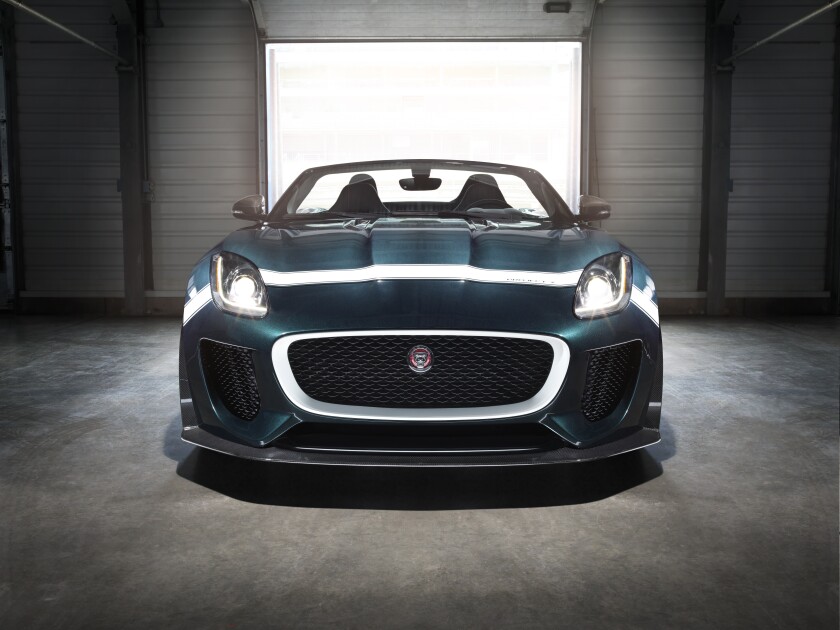 The Jaguar F-Type Project 7 has a subdued front
