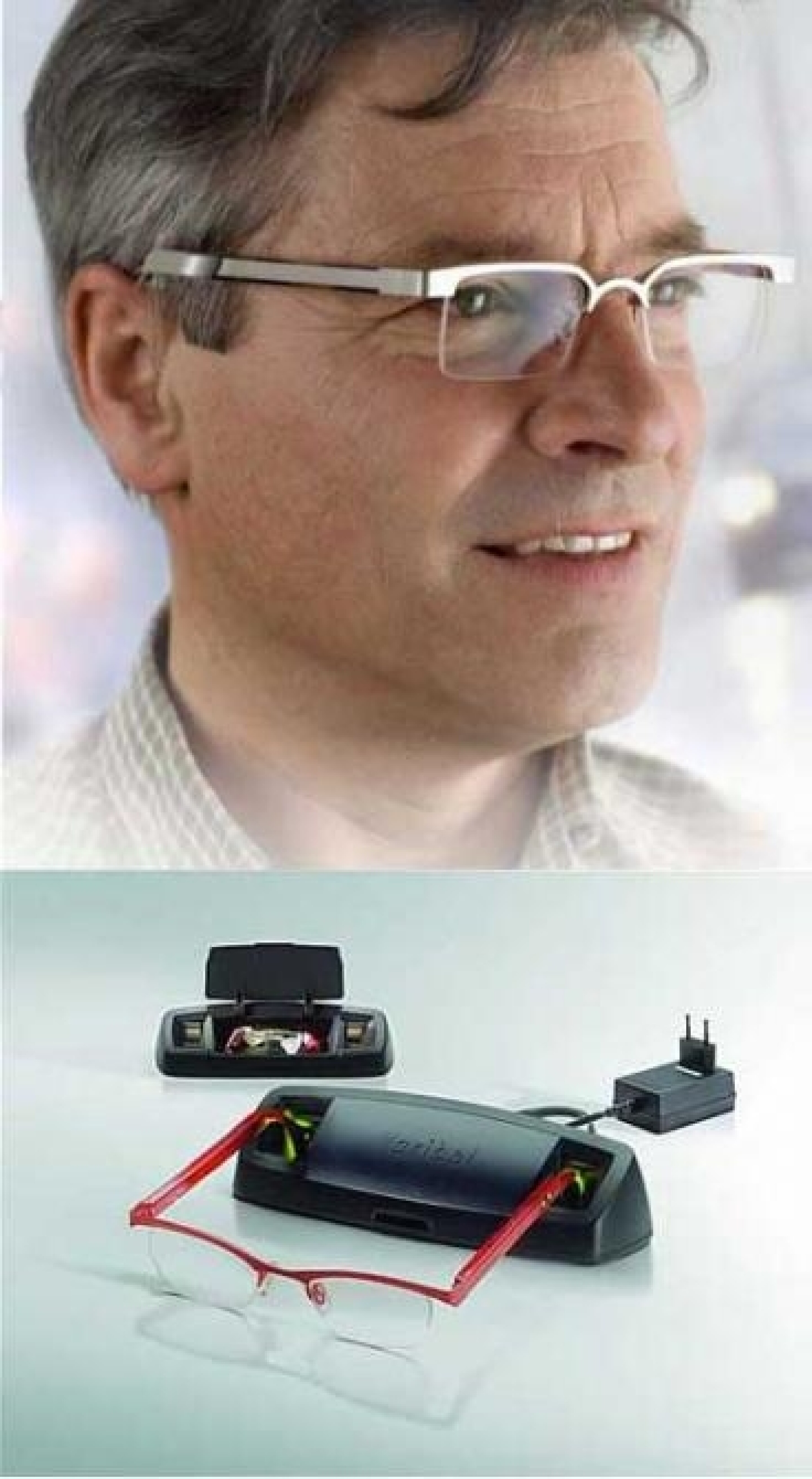 Glasses with builtin hearing aid