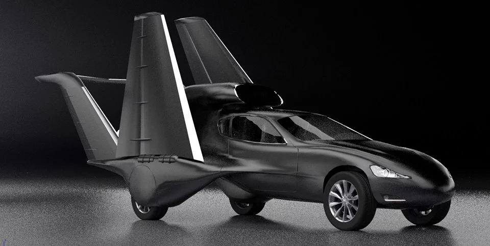 Another view of the GF7 showing the folding wings