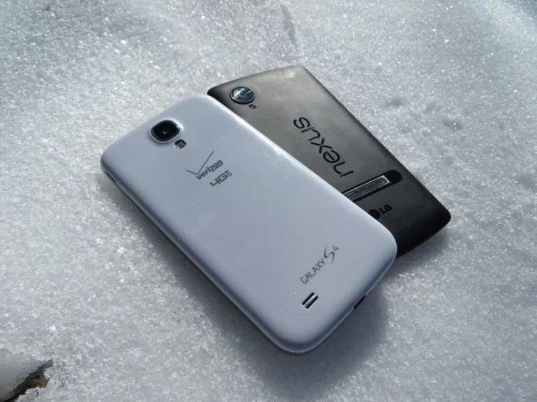 The Nexus 5 and Galaxy S4