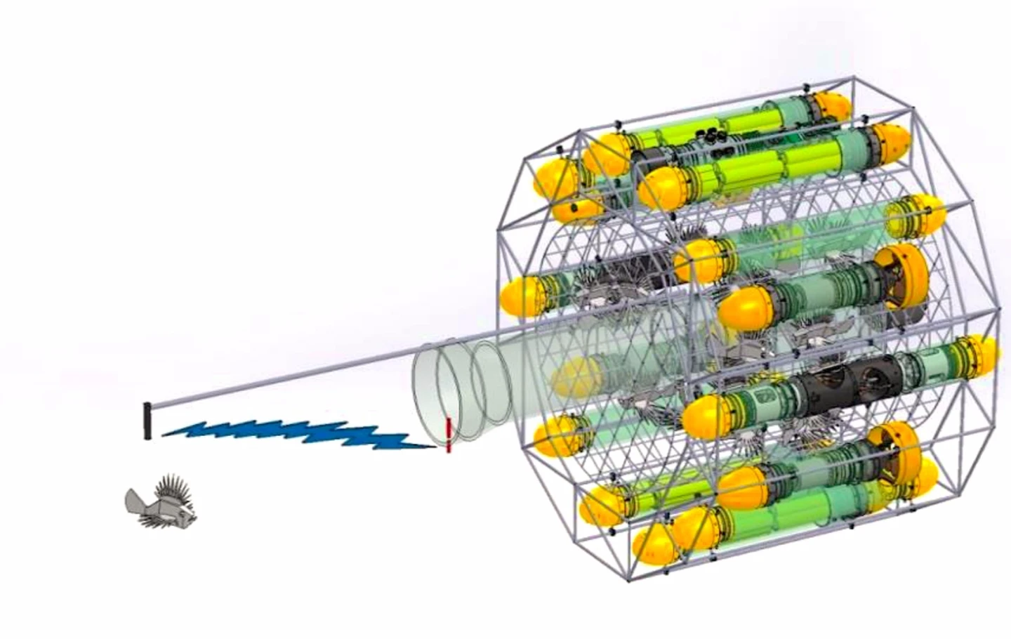 Concept of the lionfish-killing robot