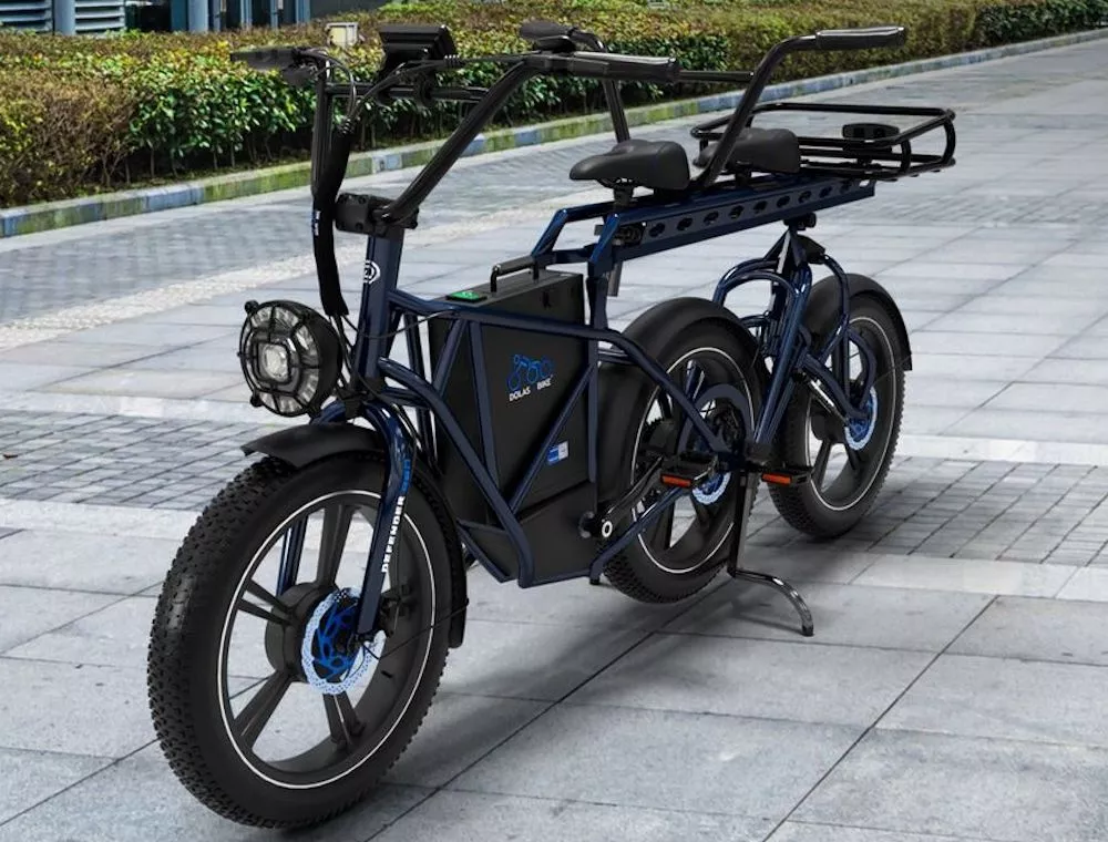 The large rail up top can accommodate rider and passenger seating, a rear rack, top or side baskets and more