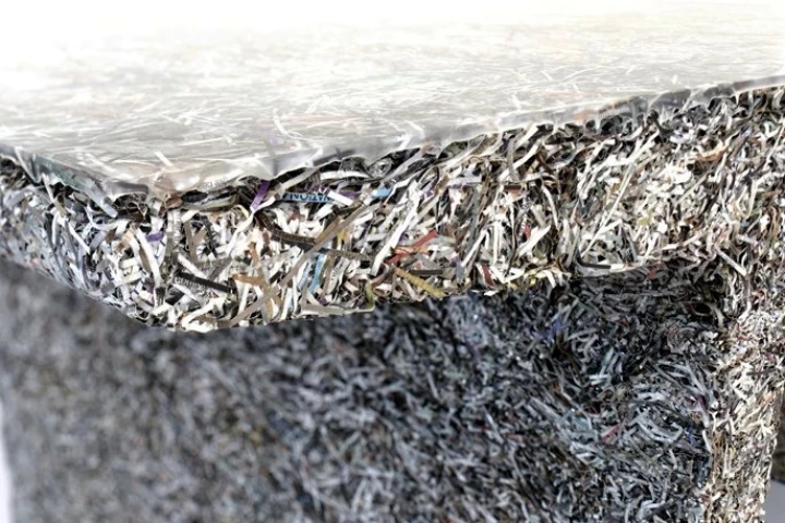 Close-up of the Shredded Table (Photo: Theo van Pinxteren/Industry Gallery)