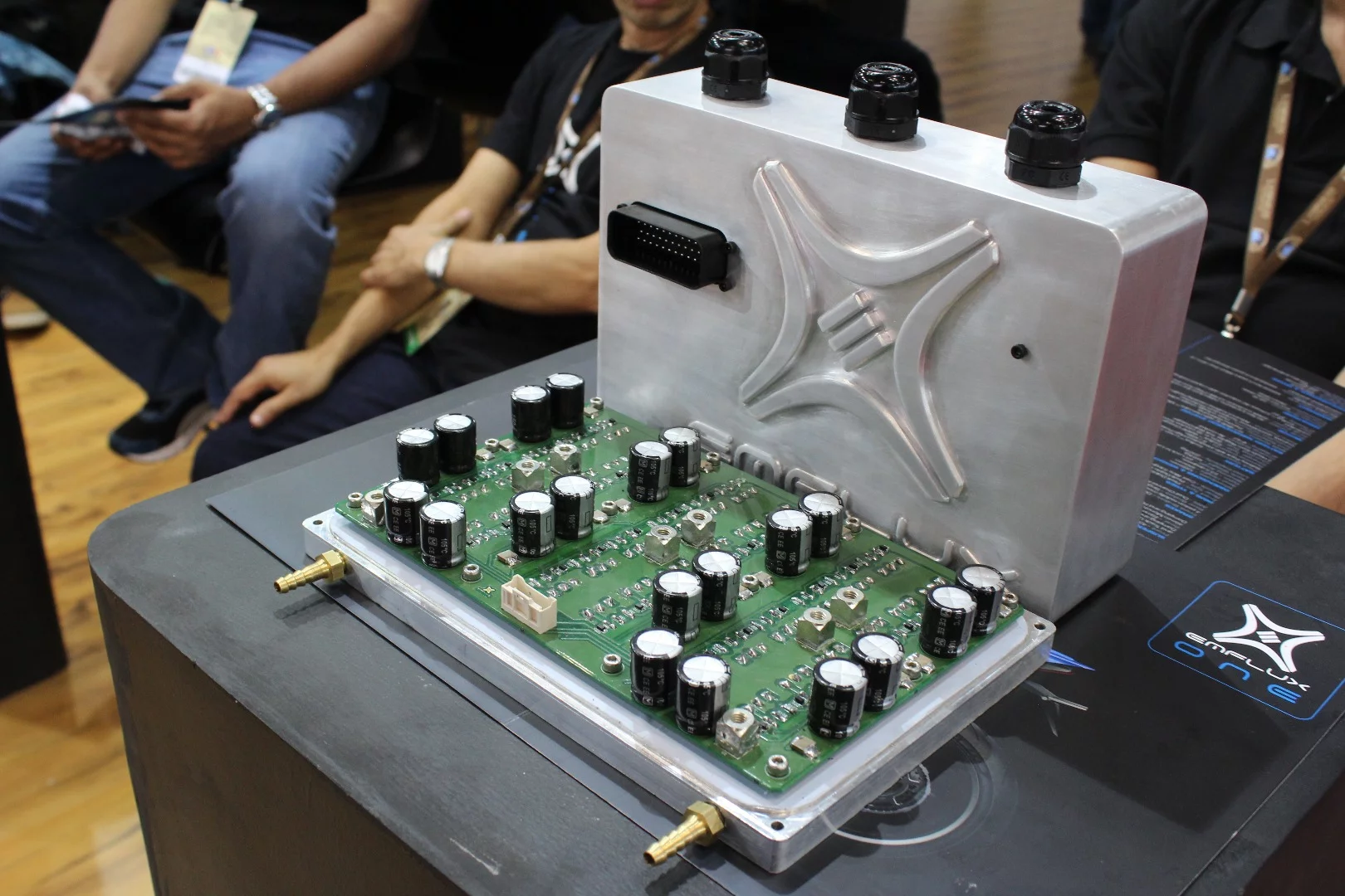 Emflux One: the team has built the main componentry itself. Here's the motor controller