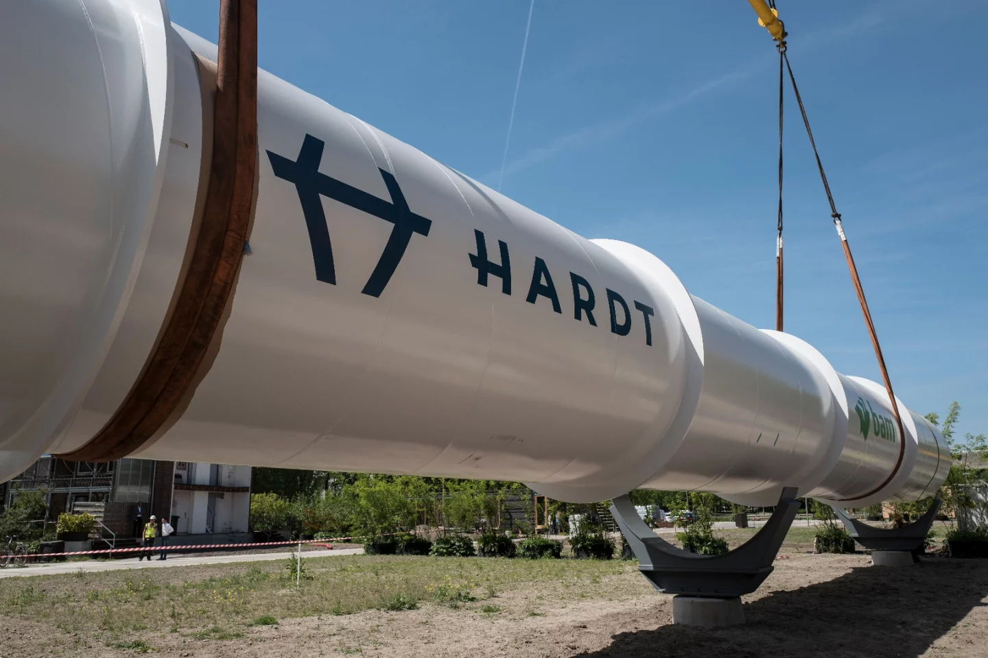 The Hyperloop facility will allow the Hardt Global Mobility team to test out their system at low speeds