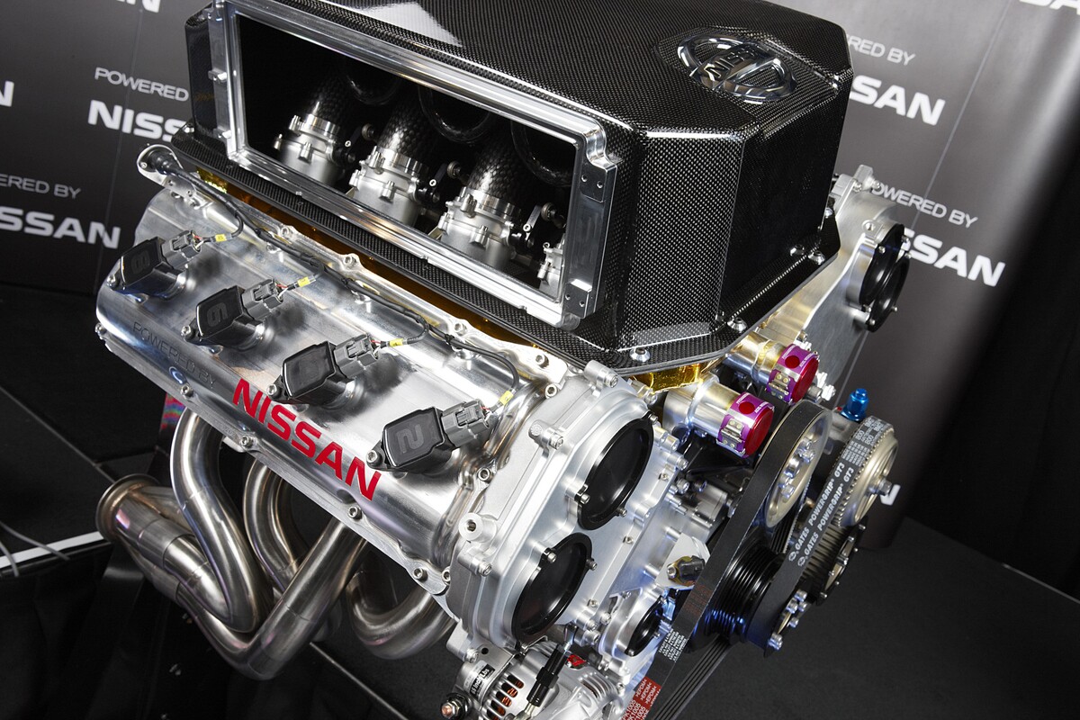 Nissan introduced the Altima V8's engine last month