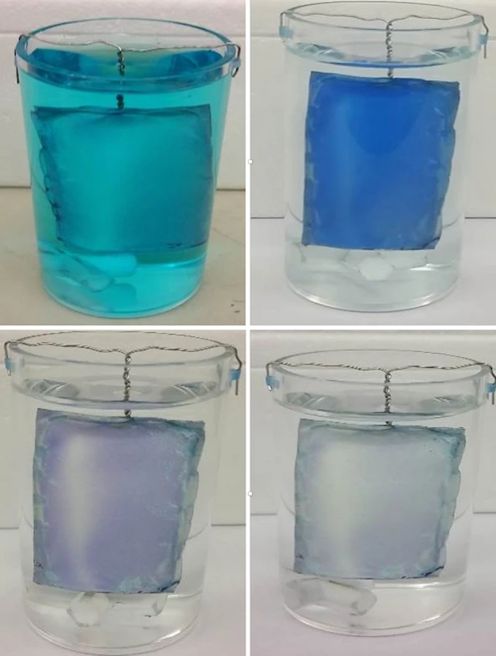 Testing with endocrine disruptors as pollutants in water, the Rice team showed that the material can adsorb the pollutants but not the water, then destroy them by exposing the titanium dioxide nanoparticles to UV light
