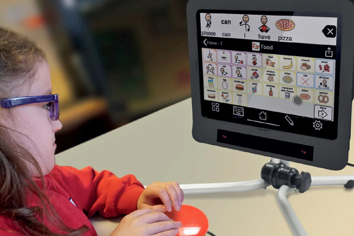 Skyle can be combined with a switch to enable double-taps and long presses