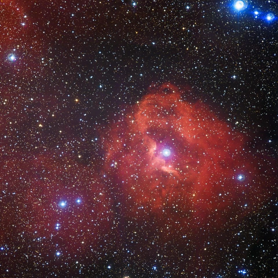 The Gum 41 nebula as taken by the Wide Field Imager on the MPG/ESo 2.2-meter telescope at the La Silla Obserbatory in Chile (Image: ESO)