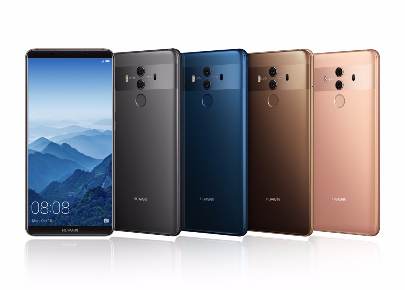 The larger Mate 10 Pro device does away with most of the bezels