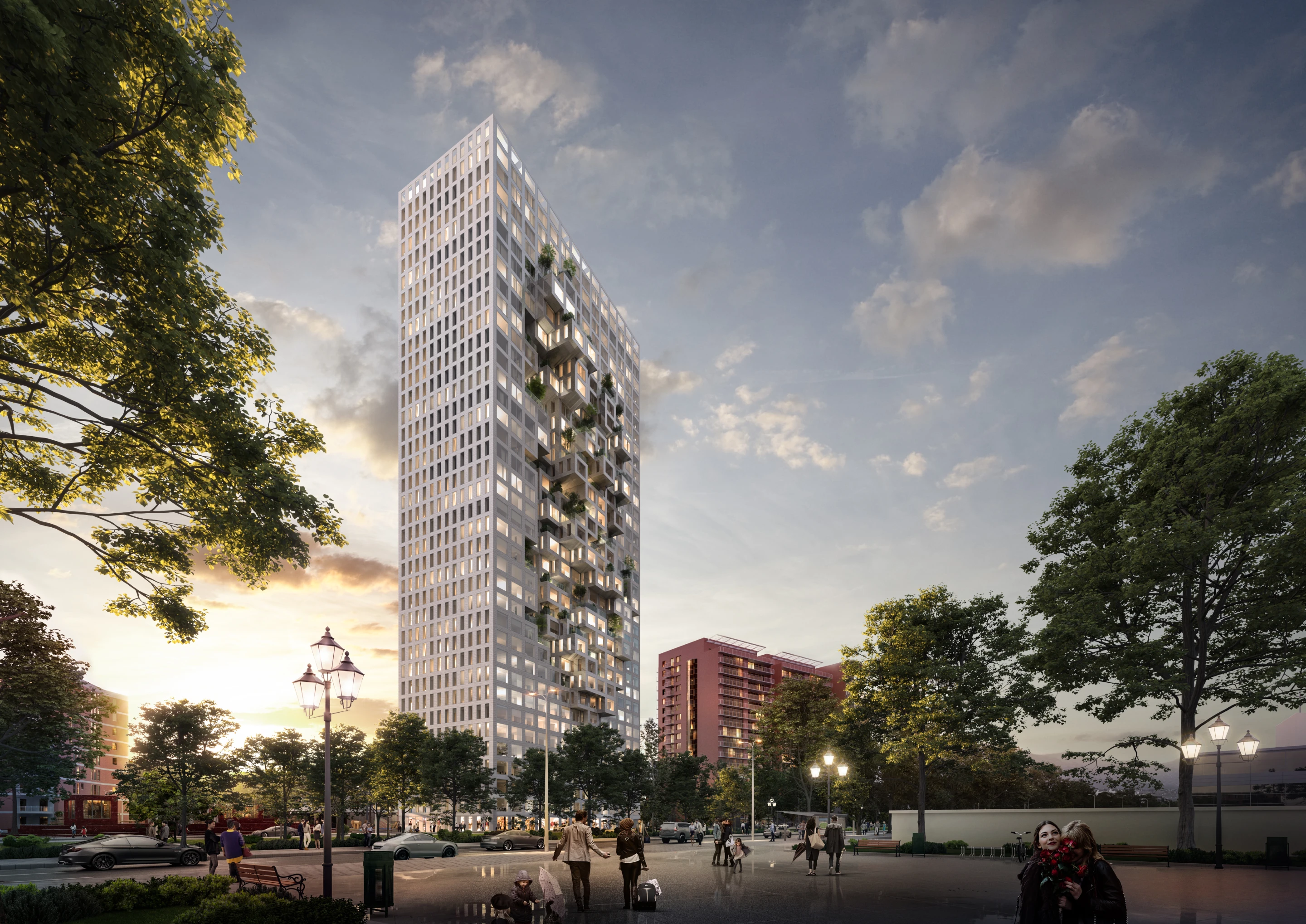 Downtown One Tirana will have 77,000 sq m (around 828,000 sq ft) of floorspace spread over 37 floors