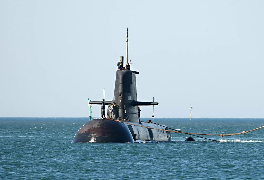 A nuclear submarine could replace Austrlia's aging diesel fleet, such as HMAS Collins (Image: Royal Australian Navy)