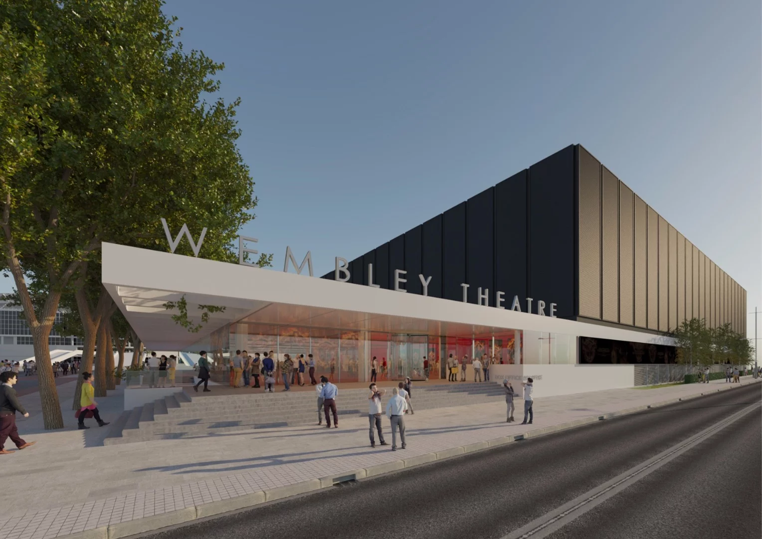 Wembley Theatre's auditorium will seat up to 1,300 people