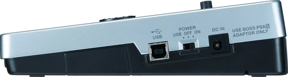 The BR800 connects to a computer via USB