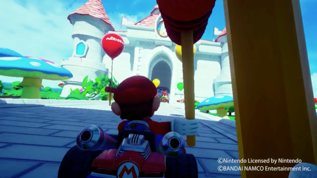 Hammers are a highlight of Mario Kart VR