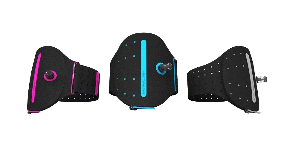 The Hydrosleeve will come in three sizes, all with a black outer sleeve sporting accents in a choice of three different colors