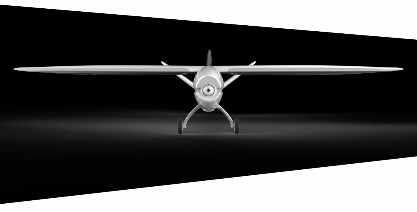 Yuneec's Firebird FPV drone from the front