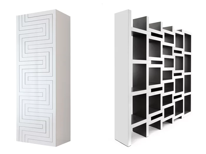 The REK bookcase by designer and architect Reiner de Jong is an elegantly designed bookcase that can be configured to accommodate a book collection of any size