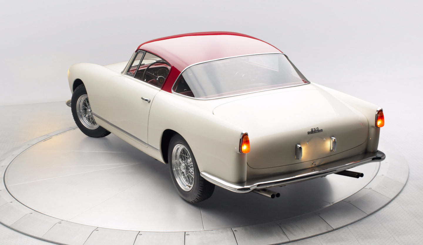 This 1956 Ferrari 250 GT Alloy Coupe has an estimated price of $1,500,000 to $1,800,000