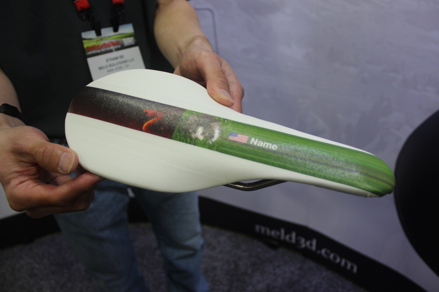 A finished Meld saddle