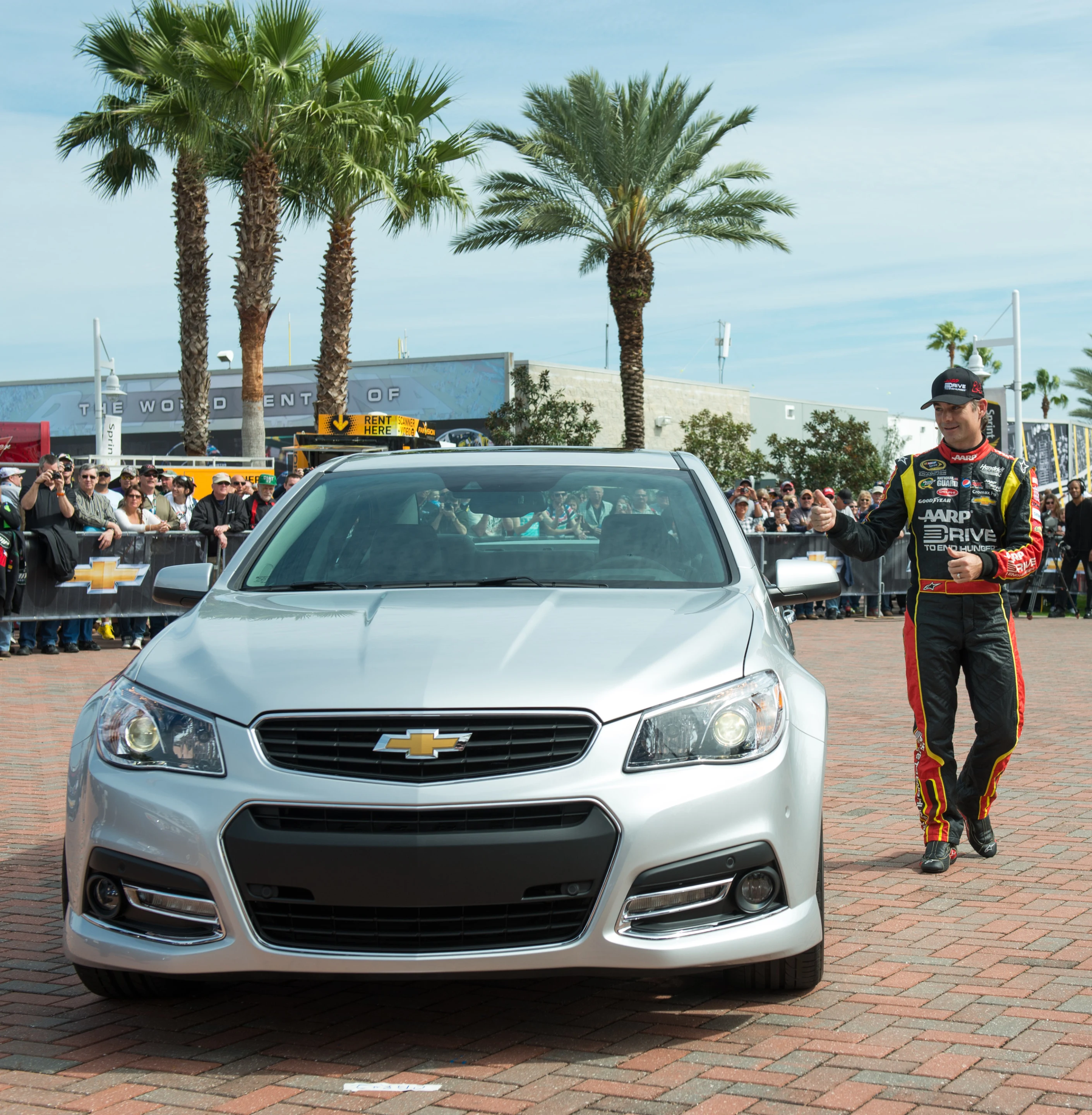 The 2014 SS debuted at the Daytona International Speedway in February