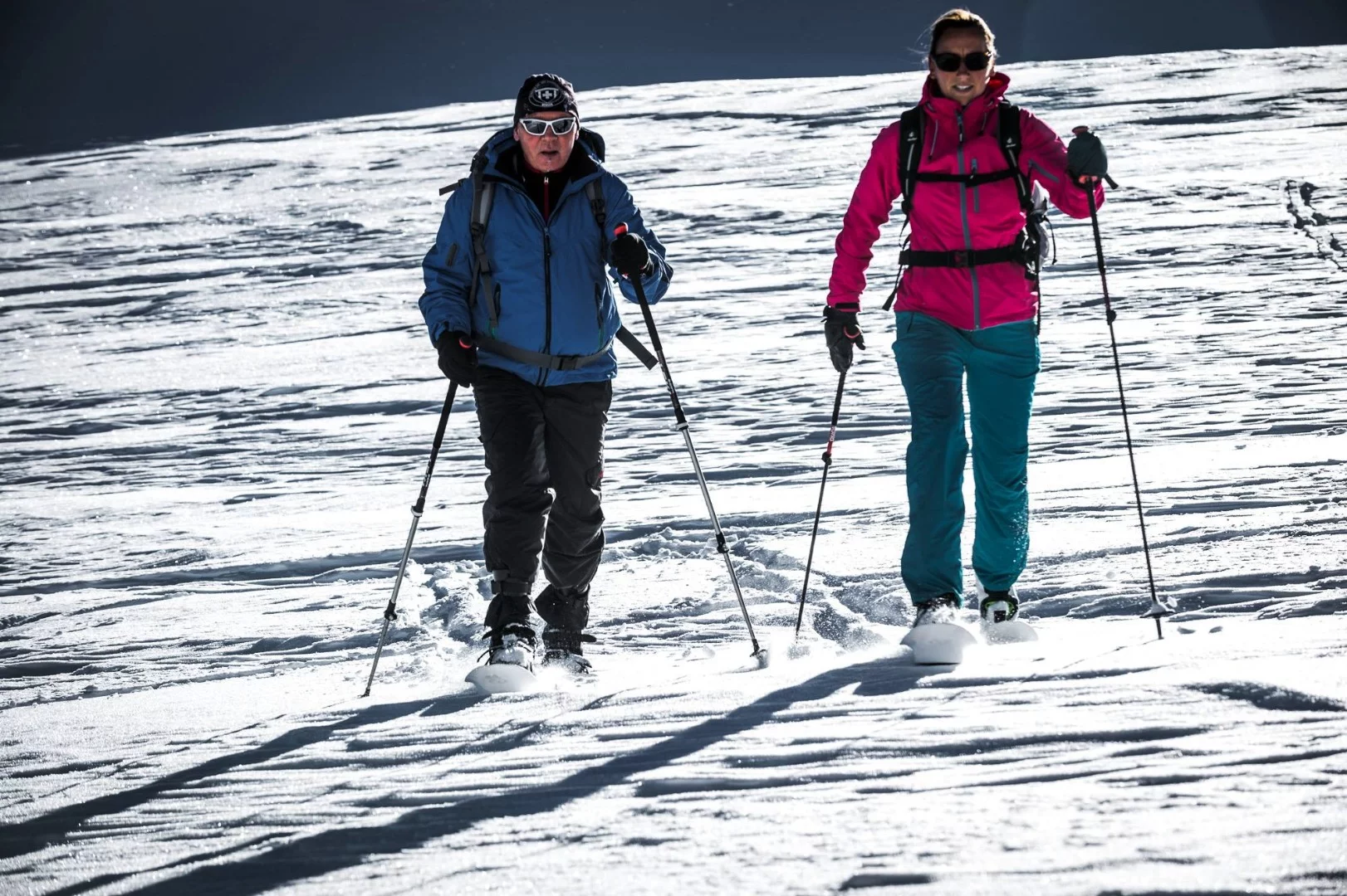 On the snow with Swiss Crossblades
