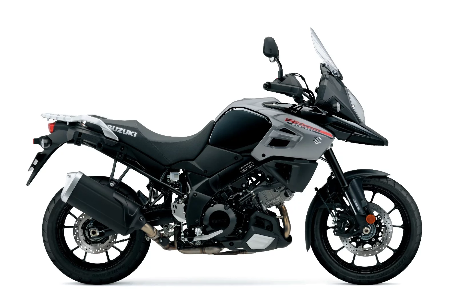 The 2017 Suzuki V-Strom 1000 in Glass Sparkle Black color