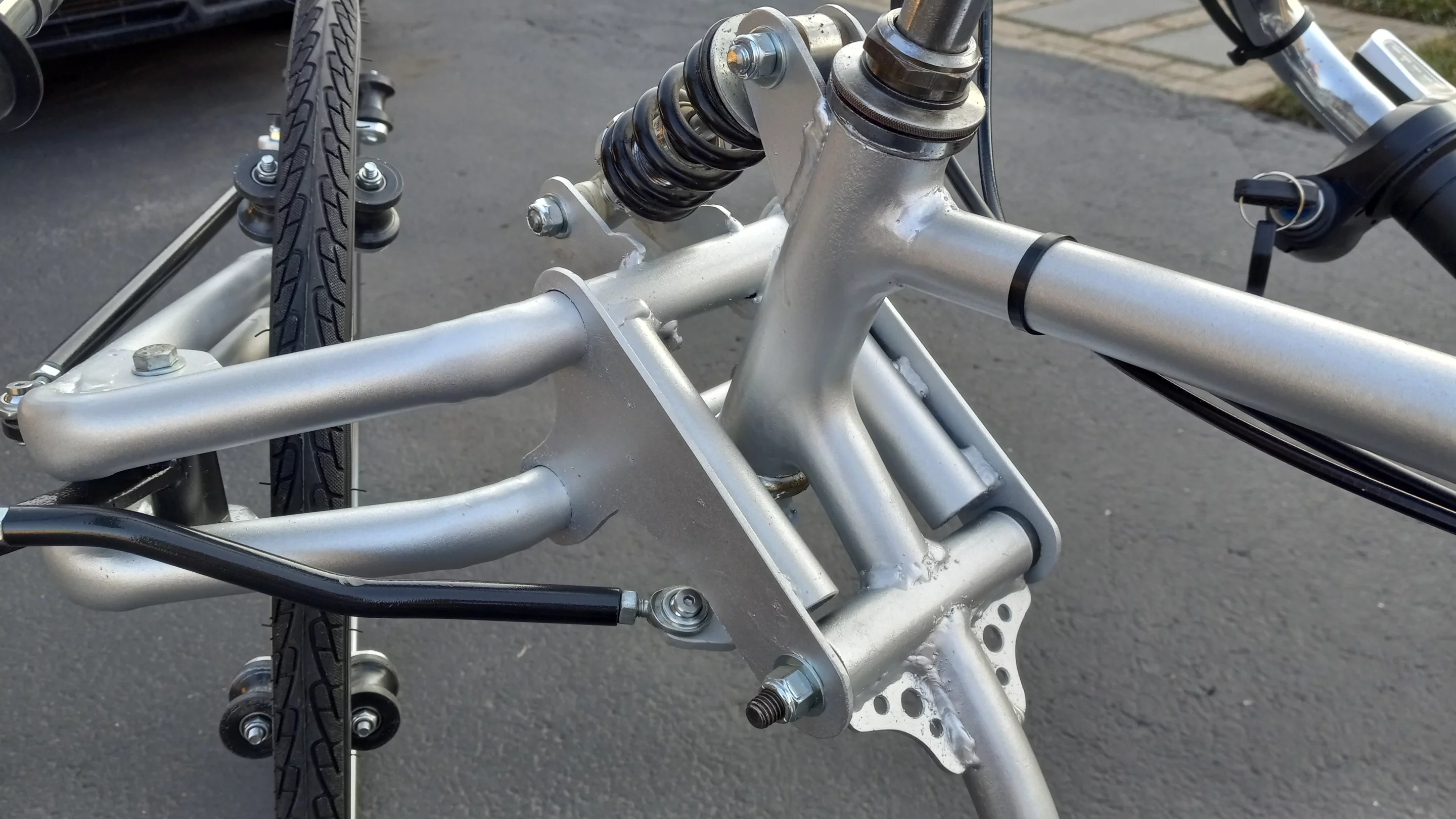 Blue Steel offers about 3 inches (76 mm) of suspension travel