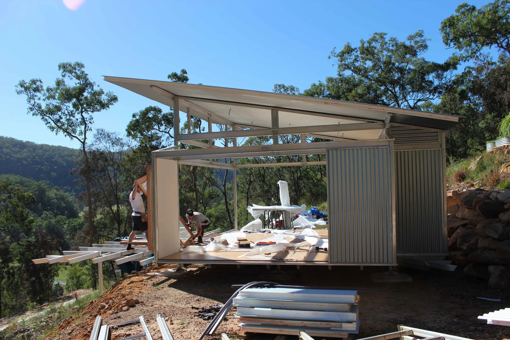 The Pods are usually assembled by a team from Ecoshelta or overseen by an Ecoshelta supervisor, but DIY is an option