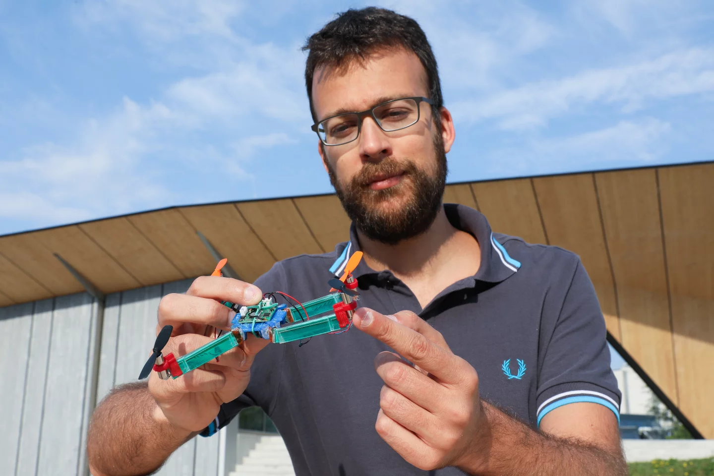 Stefano Mintchev and the origami drone