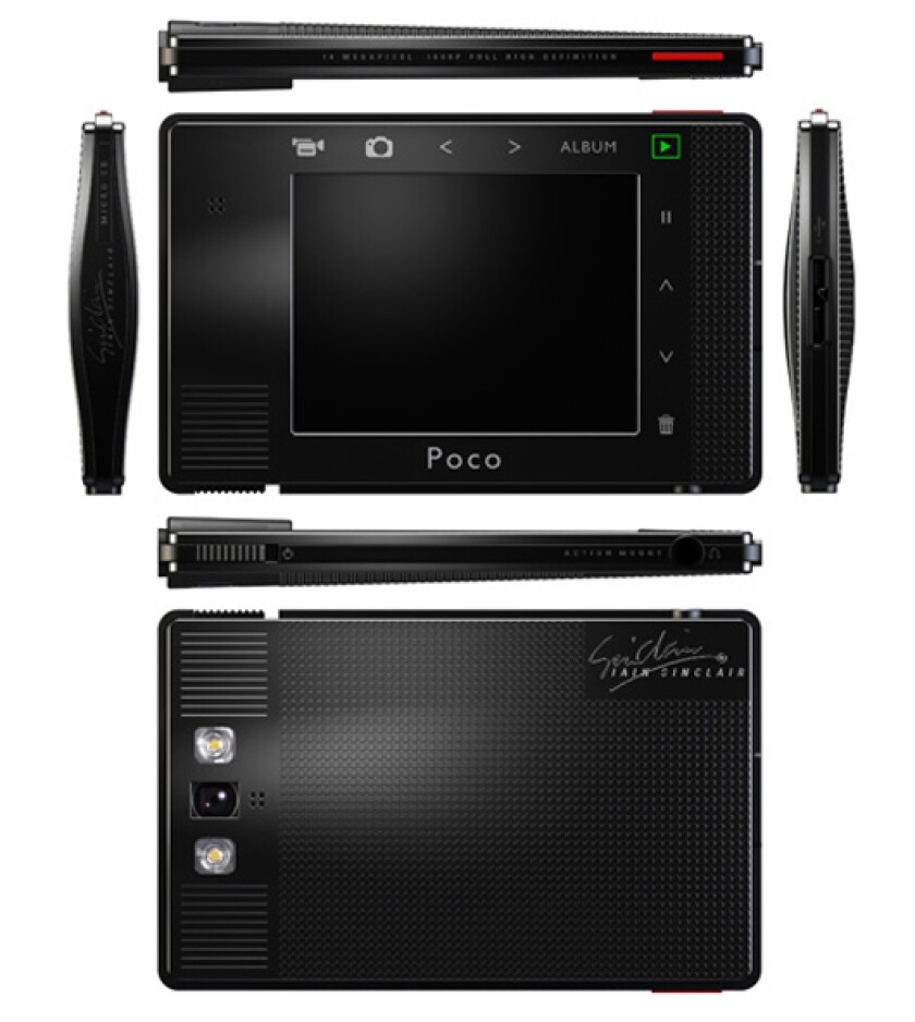The credit card-sized Poco PRO digital camera from Iain Sinclair