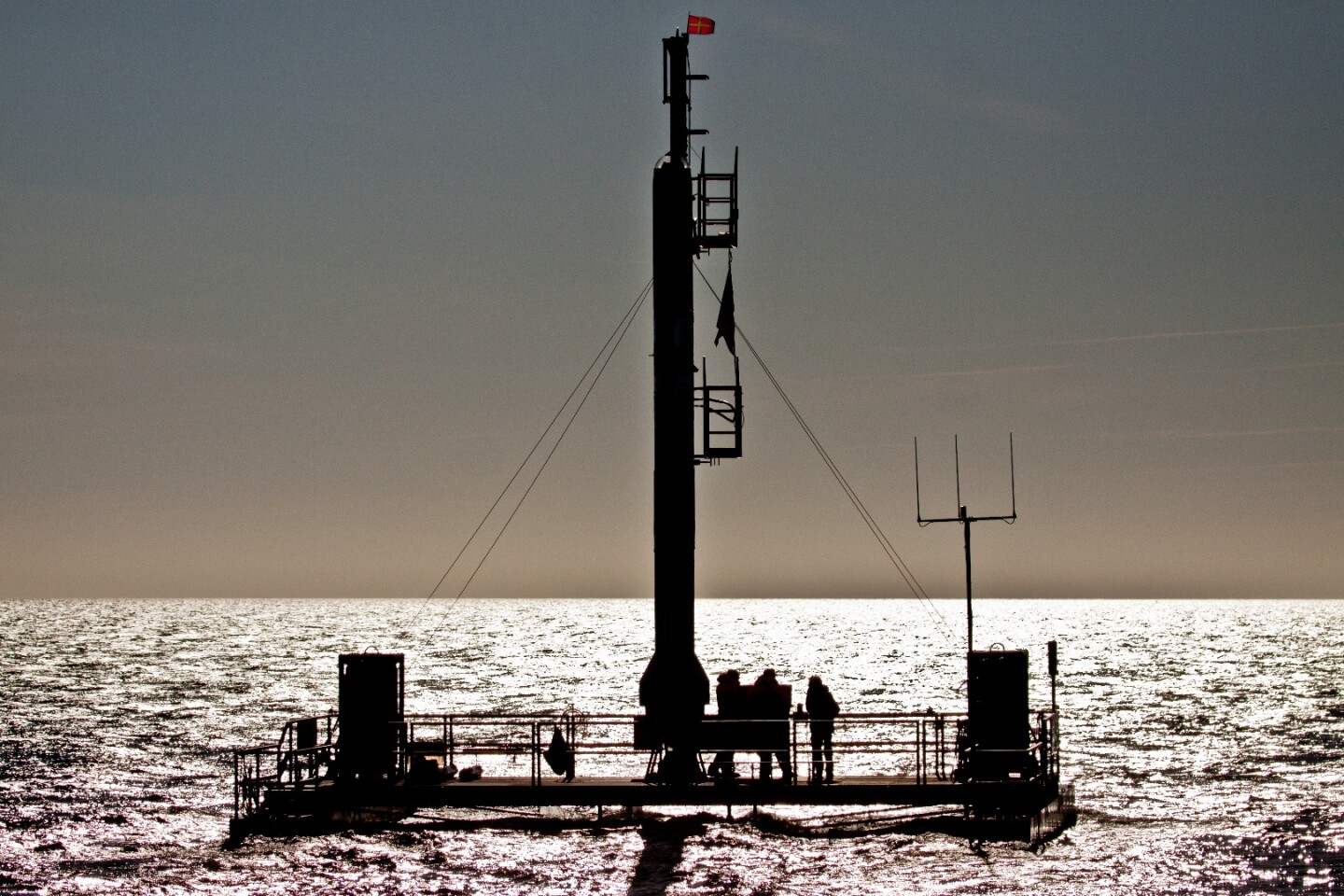The Sputnik launch platform pictured with the Heat-1X rocket