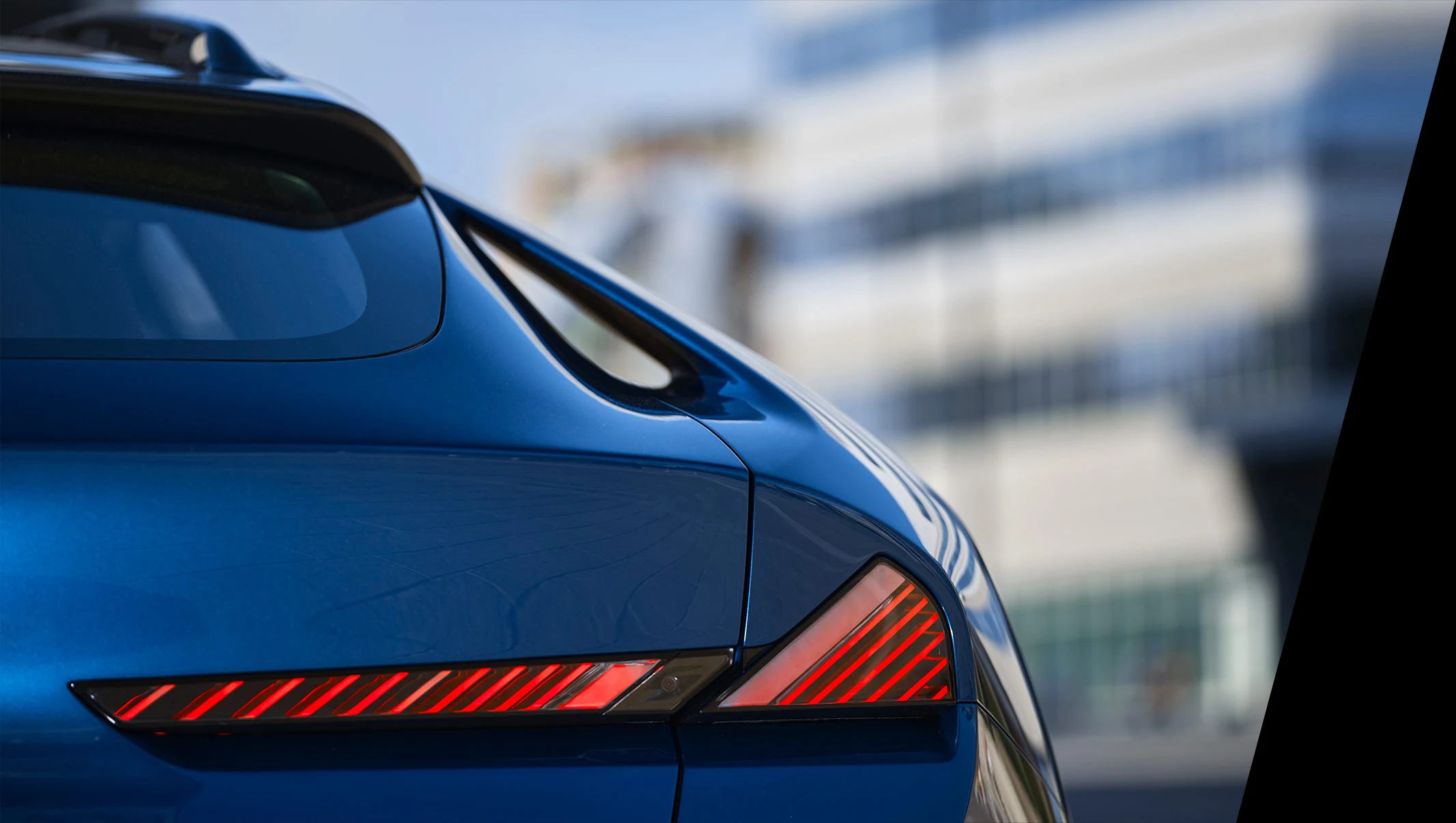 Diagonal stripe taillights and superfluous swoopy