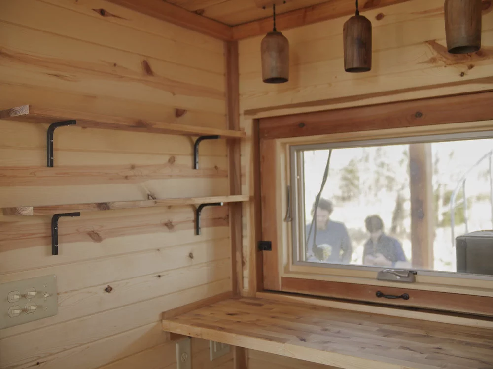 The Honey on the Rock's operable kitchen window