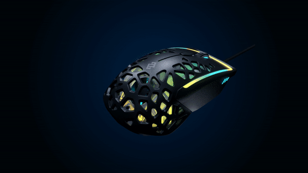 The Zephyr gaming mouse has a built-in fan to keep palms from getting hot and sweaty